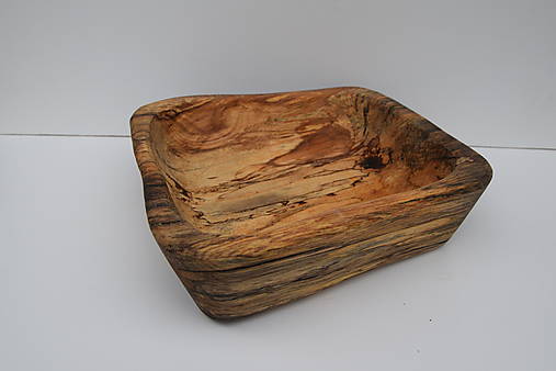 Nádoby - Miska z buka 5, dlabaná ( spalted wood ) - 17829673_