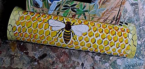 Nádoby - Tubus na noviny maľovaný - včela - 17830250_