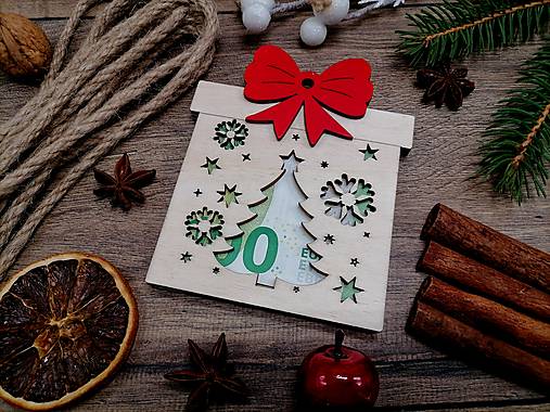 Dekorácie - Darček na peniaze  (červená mašľa) - 17830361_