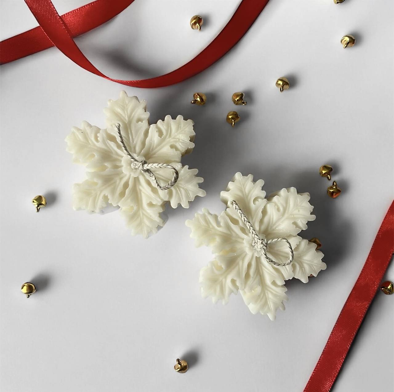 Snehová vločka - sojová sviečka