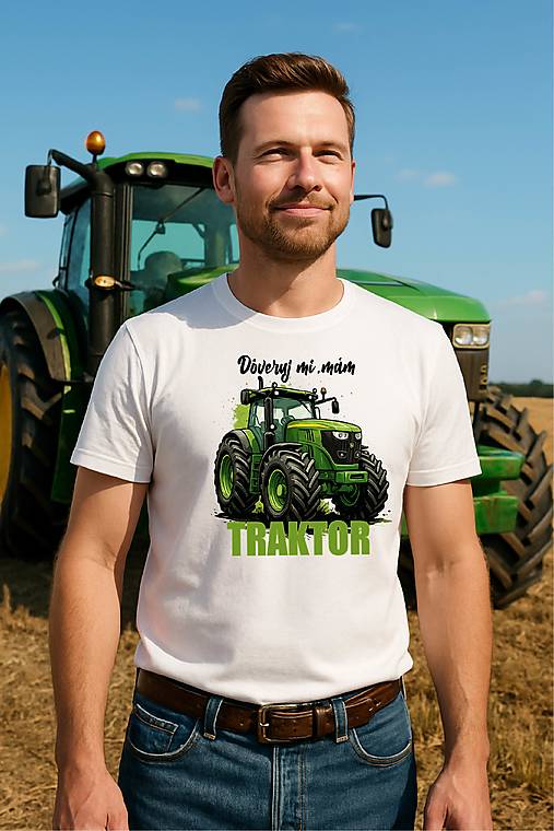 Pánske oblečenie - Dôveruj mi – mám traktor pánske - 17831096_
