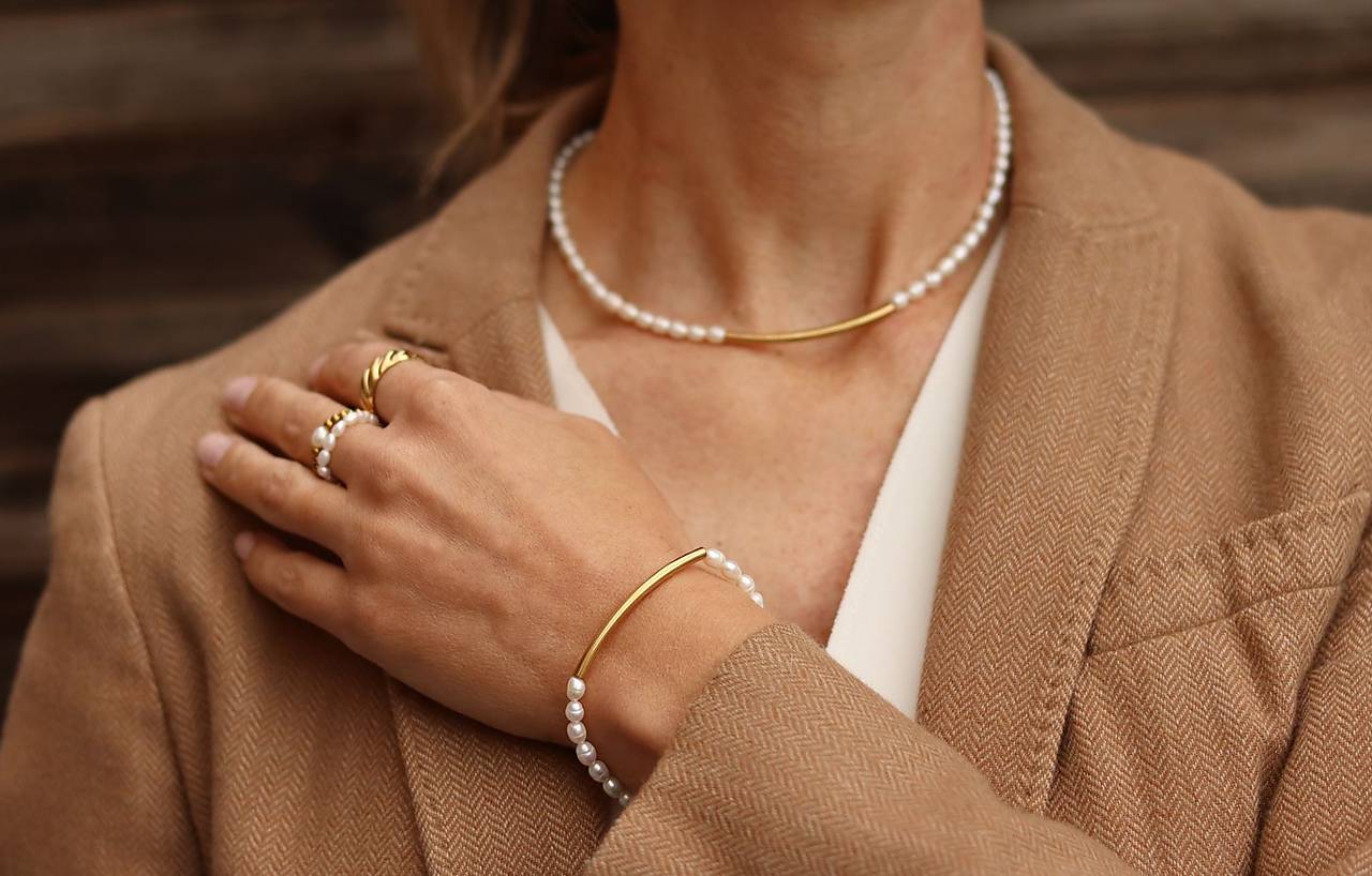 2-dielna perlová sada s trubičkou