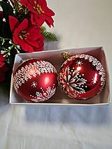 Dekorácie - Vianočné gule zdobené voskom v darčekovom balení - 17829409_