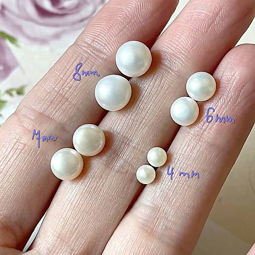 Freshwater Pearls AG925 Stud Earrings / Puzetové náušnice so sladkovodnými perlami A0015