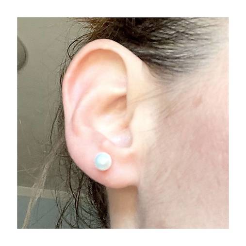 Freshwater Pearls AG925 Stud Earrings / Puzetové náušnice so sladkovodnými perlami A0015