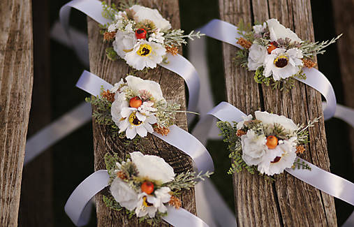 Ozdoby do vlasov - Náramky pre družičky - 17833320_