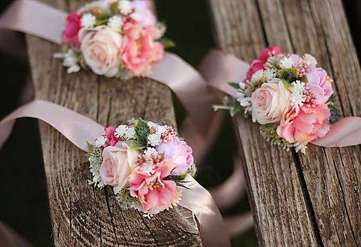 Ozdoby do vlasov - Náramky pre družičky - 17833401_