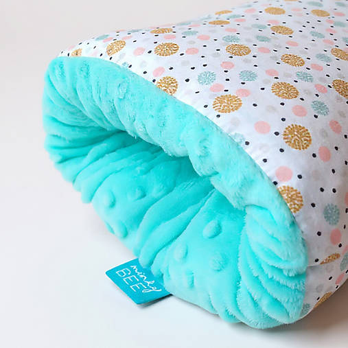 Detský textil - FEEDEE vankúšiky na dojčenie (Bodky/tiffany minky) - 17833767_