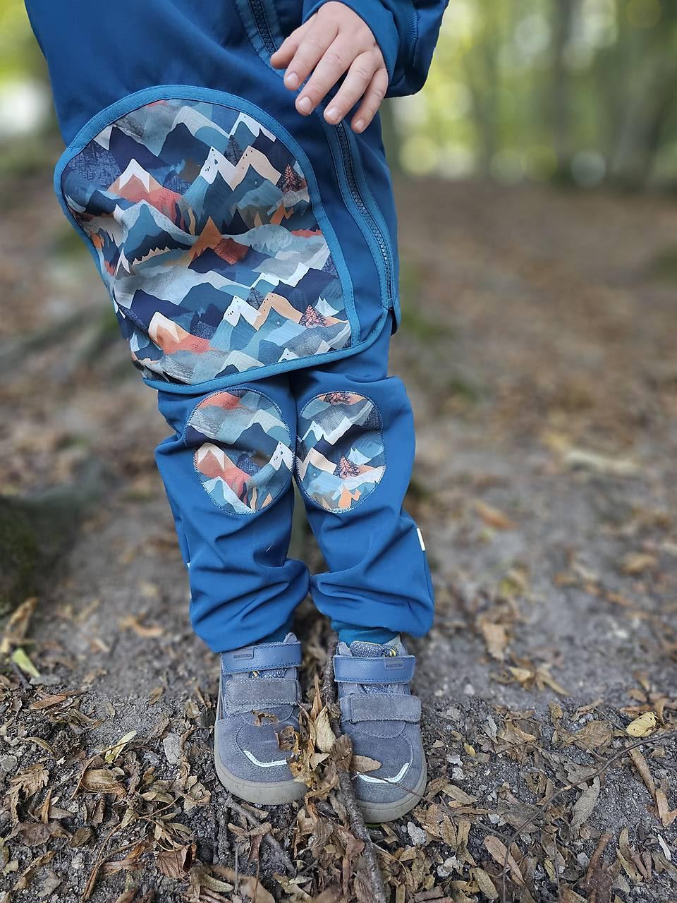 Softshellky "mountain vibes" (86-92 (1-2r.) dl: 55cm)