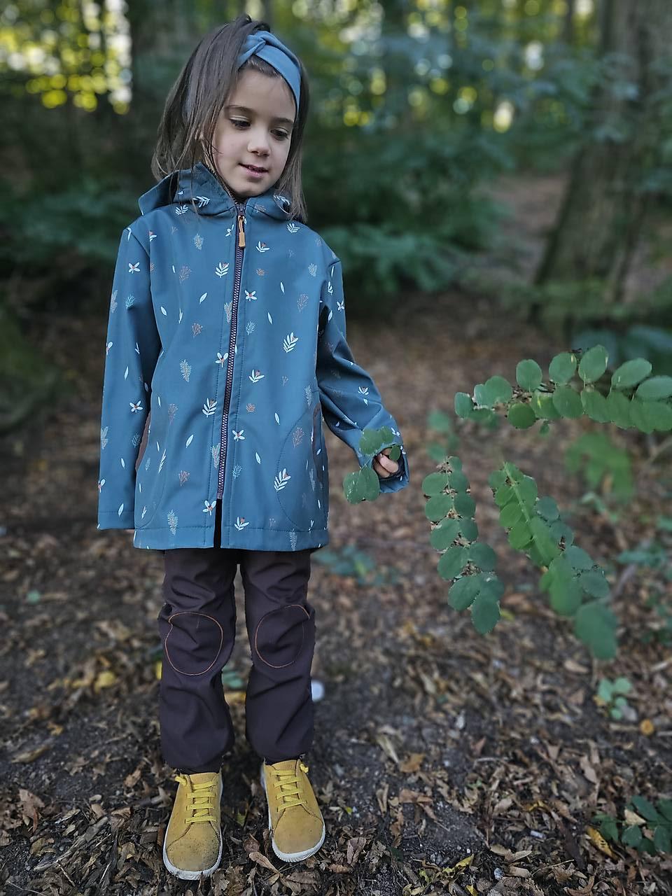 Softshellová bunda "zelený les"