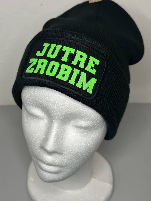 Zimná čiapka s potlačou (Jutre zrobim)