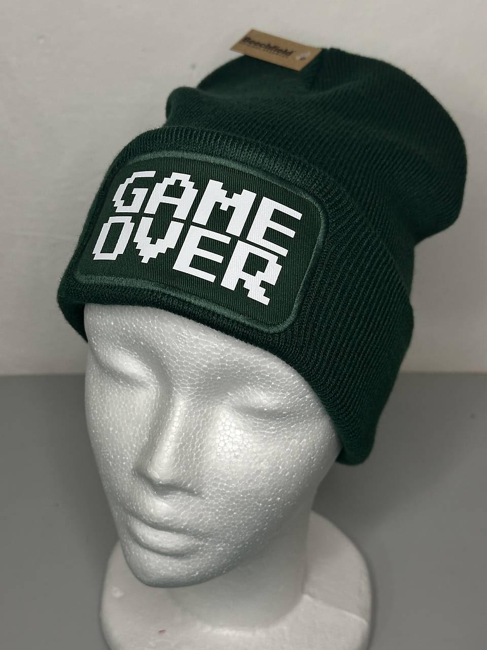 Zimná čiapka s potlačou (Game over)