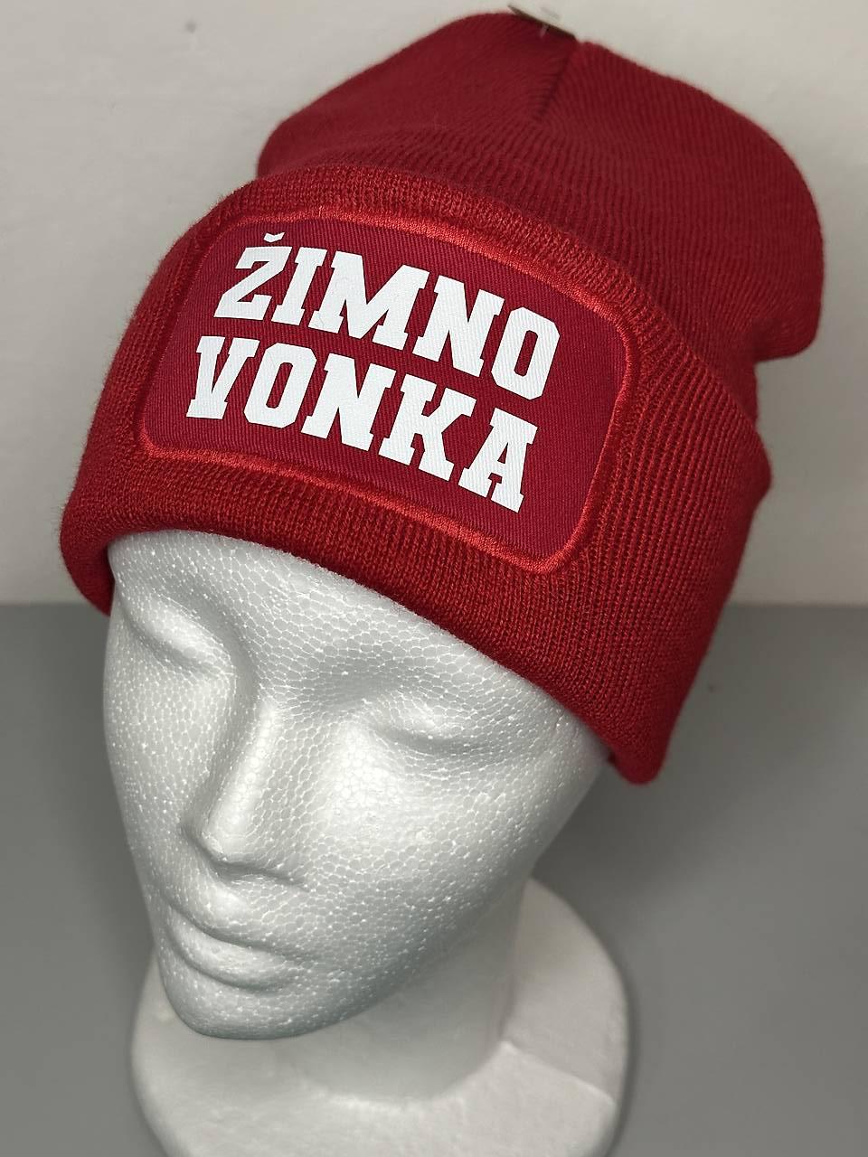 Zimná čiapka s potlačou (Žimno vonka)