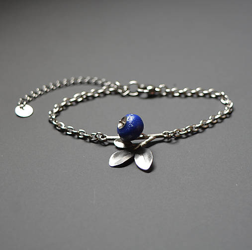 Náramky - Recy náramok čučoriedky - 17834491_