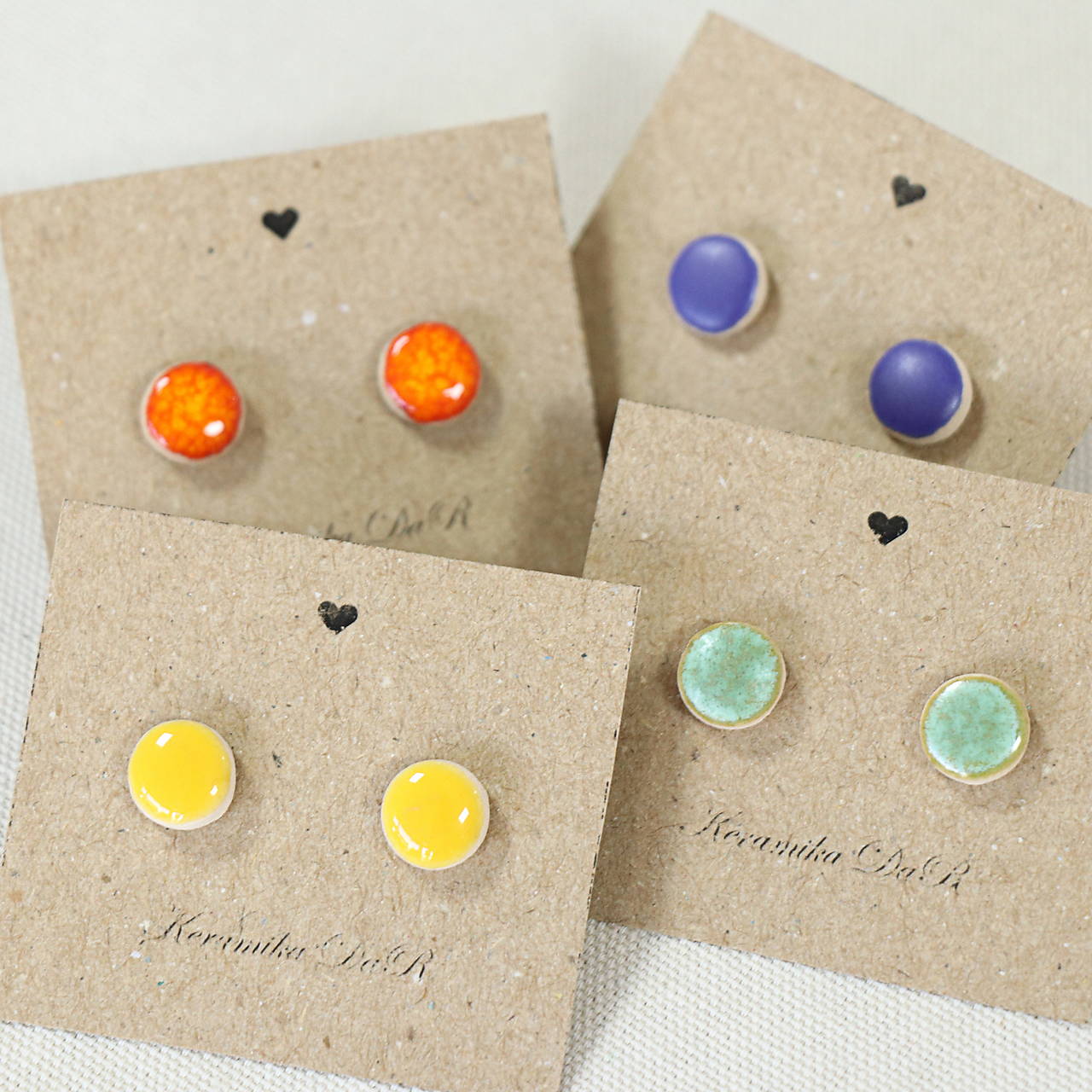 Keramické náušnice okrúhle