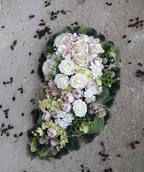 Dekorácie - Spomienkový veniec - slza 10 - 17836802_