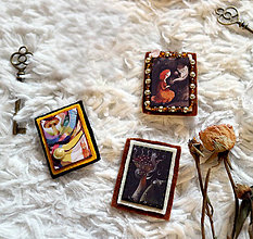 Brošne - Jesenné mini brošničky - 17836569_