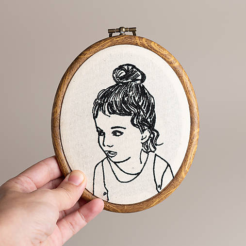 Obrazy - Personalizovaná vyšívaná ilustrácia - 17836853_