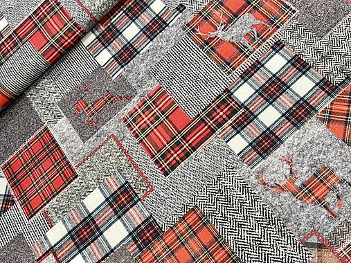 100% BAVLNA DEKOR /PLETENÝ PATCHWORK / VIANOCE