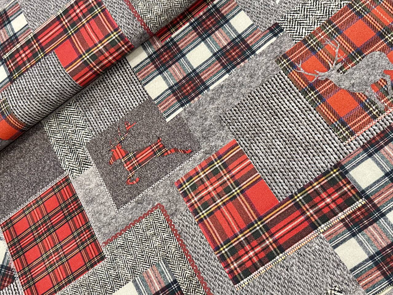 100% BAVLNA DEKOR /PLETENÝ PATCHWORK / VIANOCE