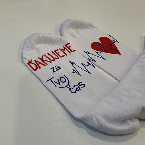 Sada maľovaných ponožiek pre najlepšiu (zubárku)