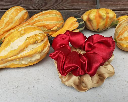 Ozdoby do vlasov - Gumička Scrunchie klasik - 17835792_