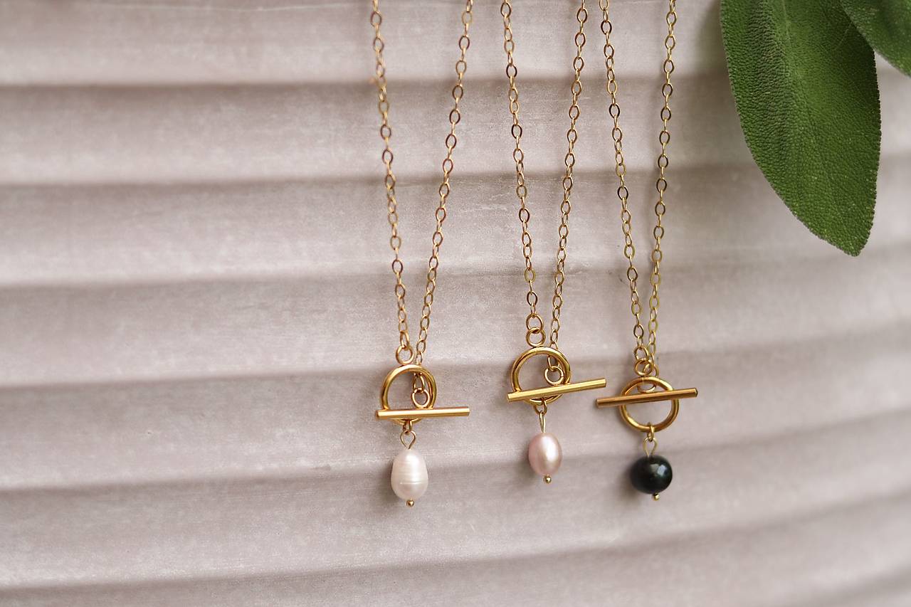 Náhrdelník - retiazka s perlou