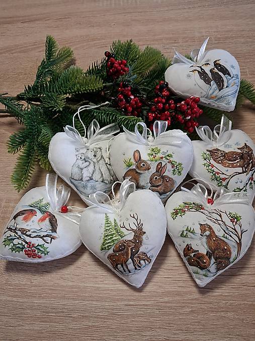 Dekorácie - Nežné Vianočné ozdoby-zvieratká - 17834839_