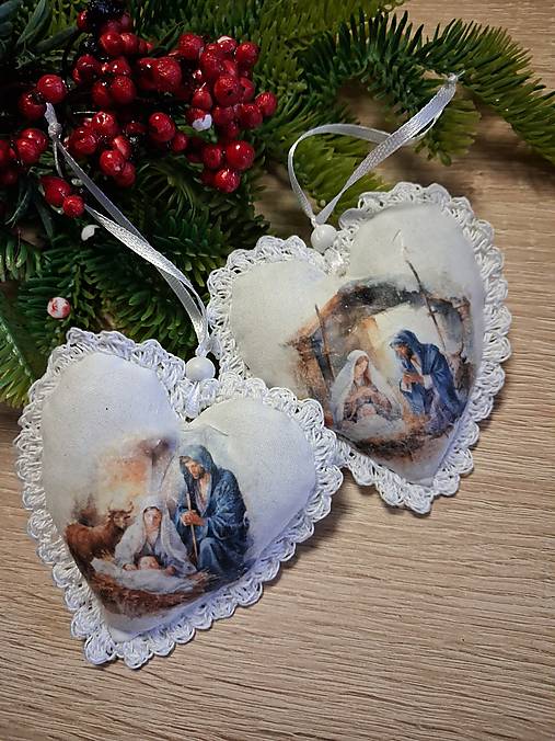 Dekorácie - Vianočné ozdoby ,svätá rodinka - 17836470_