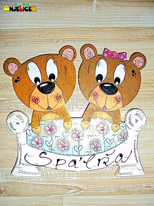 Tabuľky - Menovka - postieľka - 17840060_