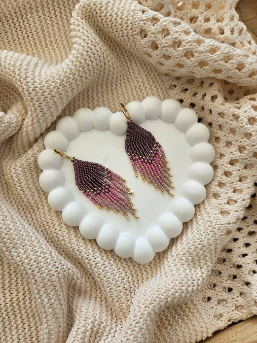 Náušnice Burgundy sen