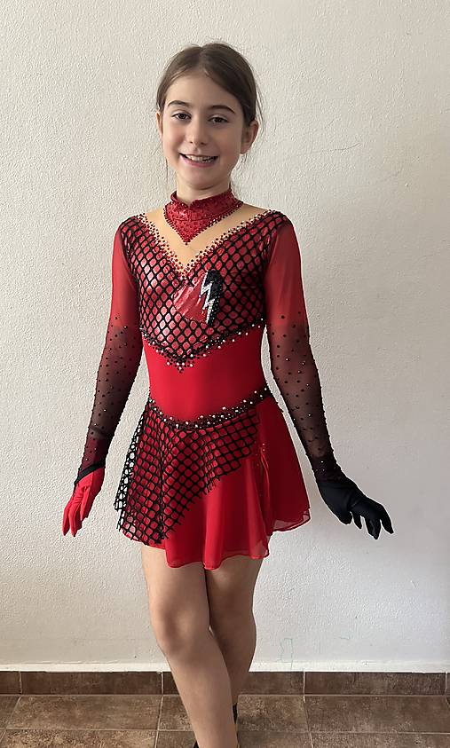 Detské oblečenie - Šaty na krasokorčuľovanie - 17838683_