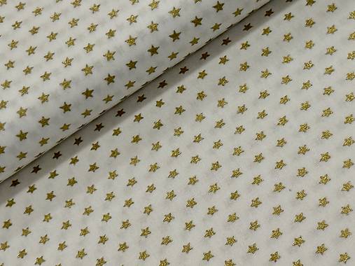 100% BAVLNA / ZLATÉ HVIEZDIČKY