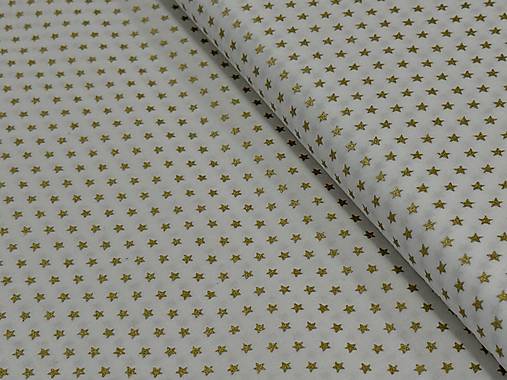 100% BAVLNA / ZLATÉ HVIEZDIČKY