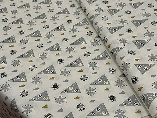 100% BAVLNA / STRIEBORNÉ STROMČEKY 