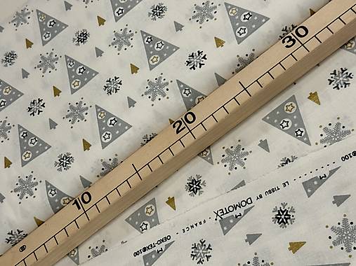 100% BAVLNA / STRIEBORNÉ STROMČEKY 