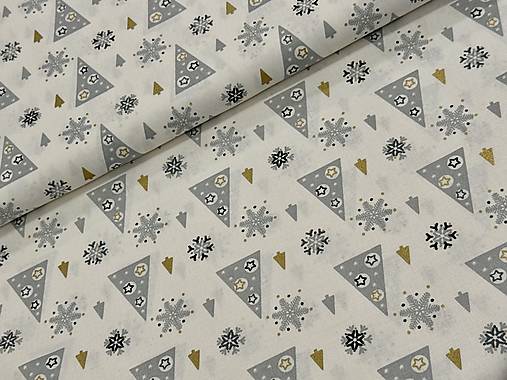 100% BAVLNA / STRIEBORNÉ STROMČEKY 