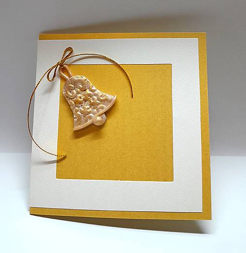 Papiernictvo - Vianočná karta ... zvonček - 17842079_