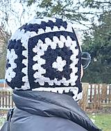 Čiapky, čelenky, klobúky - Háčkovaná BALAKLAVA z merino vlny - 17841922_