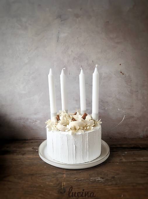 Dekorácie - Adventný svietnik  Mascarpone & Vanilla - 17840898_