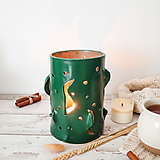 Dekorácie - Keramický svietnik "Hrejivý dotyk" – Pre útulné večery - 17842900_