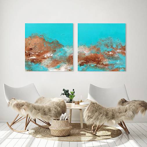 Obrazy - Pobrežie oceánu, 160x80, abstraktné obrazy - 17841327_