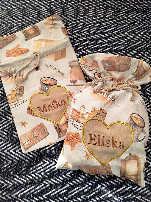 Detský textil - Mikulášsky balíček - s menom dieťatka - 17841265_