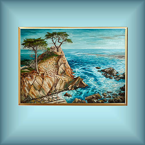 Obrazy - Tyrkysové pobrežie_50x70 - 17840655_