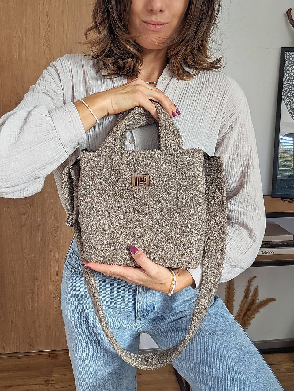 Kabelka  L I N A - hnedá