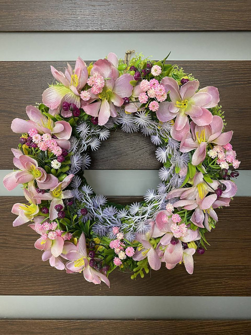 Jarný letný veniec dekorácia na dvere CV9