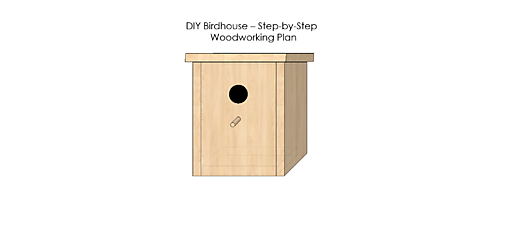 Návody a literatúra - DIY Návod – Vtáčia búdka zo smrekového dreva (PDF plán) - 17842251_