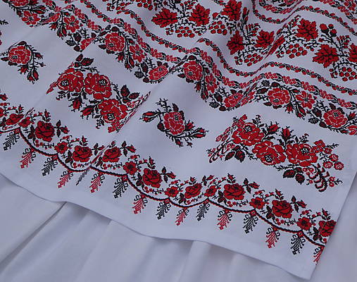 Iné oblečenie - Zásterka do pása Vyšívané bordúry ruží CD 77 - 17845211_