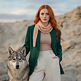 Šatky - Šatka alpaka hodváb | Vôňa letných večerov - 17845640_