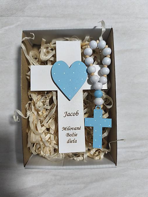 Dekorácie - Darček ku krstu Milované božie dieťa  - 17843425_